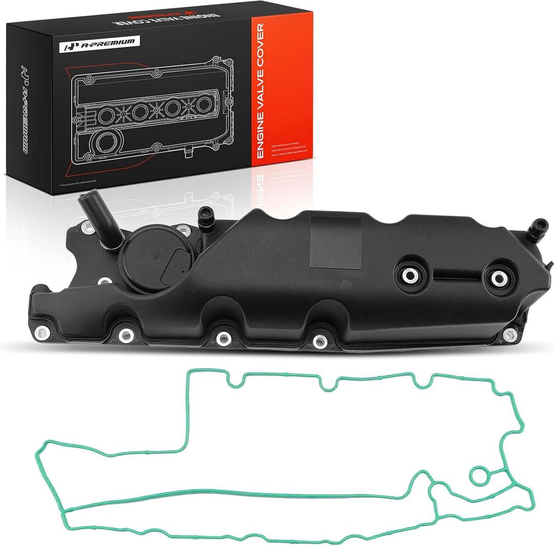 A-Premium L6 3.0L Turbo Engine Valve Cover, with P/CV Oil Trap & Gasket, Compatible with Volvo S60 2011-2016, S80 2008-2015, V60 2015-2016, XC60 2010-2016, XC70 2009-2015, Replace # 31319643
