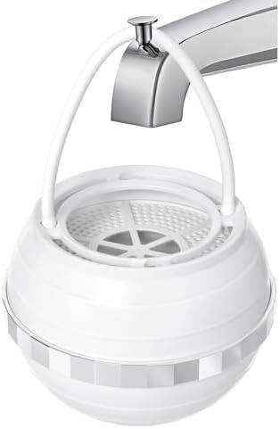 Bath Filter for Tub - BathWater Filter with Overflow, Easy Install - White