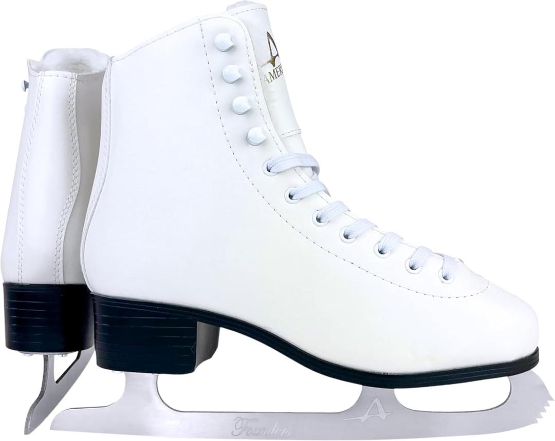 American Athletic Fur Lined Ice Skates for Women and Girls - Recreational Figure Skates with Ankle Support, Stainless Steel Blades - Suitable for Indoor & Outdoor Ice Skating (8)