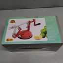 Apple Peeler Corer, Long lasting Chrome Cast Magnesium Alloy Apple Peeler Slicer Corer with Stainless Steel Blades and Powerful Suction Base for Apples and Potato(Red)