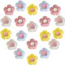 KEYDUACU 20pcs Strong Flower Fridge Magnets,3D Daisy Fridge Magnet Sticker,Cute Locker,Kitchen,Whiteboard,Office Decoration Magnets(Mix)