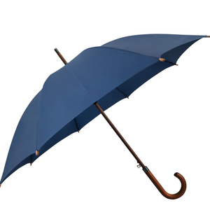 SoulRain 48" Arc Classic Wood Handle Umbrella Auto Open Windproof clear Unbreakable Stick Rain Umbrella