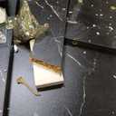 SpaceAid Washer Dryer Countertop with 2-Tier Shelf, Wood Topper with Edge, 54" Width x 27.5" Depth Cover Organizer Guard for Washer and Dryer Counter Laundry Hamper Storage (Black Marble)