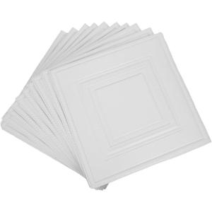 Gadpiparty 10pcs Self-Adhesive Brick Wall Sticker Decorative Peel and Stick Wall Decals for Home Renovation Easy to Clean and Install Textured Design for Boys and Girls Rooms and Living (White)