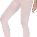 Luxdovi Women Ultra Soft 50 Denier Silky Tights Semi Opaque Solid Color Pantyhose High Waist Footed Stockings (Pink)