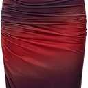 Women's Two Piece Skirt Sets Summer Beach Sexy Ruched Backless Cami Top And Cut Out Skirt Night Out Dress (M)