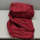 Ashton Sheets 100% Egyptian Cotton Sheets King Size Bed Set - 4 PC 1500 Luxury High Thread Count Burgundy King Bed Sheets, Silky Soft, Cooling, Sateen, 17" Deep Pocket Bedsheet Set