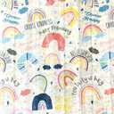 Peva Shower Curtain Happy Rainbows