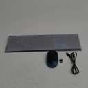 Wireless Keyboard and Mouse, Vssoplor 2.4GHz Rechargeable Quiet Full-Size Keyboard and Mouse Combo with Nano USB Receiver for Windows, Laptop, PC, Notebook-Black and Blue