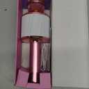 BONAOK Karaoke Microphone for Kids & Adults - Bluetooth Microphones Singing Mic with Disco Lights, Echo Effect, Built-in Speaker Portable Karaoke Player for Party Travel Gifts Q78(Light Pink)