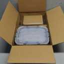 M MCIRCO [80 oz & 36 oz Extra Large Glass Food Storage/Baking Containers Set with Lids, 2 Pack 80 oz(10 cup)&2 Pack 36 oz (4.5 cup) Airtight Glass Container,Microwave,Oven,Freezer and Dishwasher (gray)