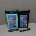 [Up to 8.5''] Floating Waterproof Phone Pouch, Double Bags Waterproof Phone Case with Lanyard for iPhone 17 16 15 Pro Max, Galaxy S25 Ultra, IPX8 Cellphone Dry Bag Beach Cruise Ship Essentials Pack of 2 