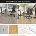 3' x 10' Floor Runner Mat for Hard Floor, Waterproof Thick PVC Floor Protetor for Home, No Scratch Durable Plastic Floor Mat for High Traffic Area (Clear)