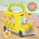 CoComelon Musical Learning Bus, Number and Letter Recognition, Phonetics, Yellow School Bus Toy Plays ABCs and Wheels on the Bus, by Just Play, H 16.6cm x W 30.8cm x D 11.8cm