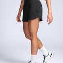 Soothfeel High Waisted Athletic Running Shorts for Women 3.5"/5" Tummy Control Comfy Workout Gym Hiking Shorts with Pockets (Black, S)