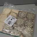 JOIEDOMI 60pcs Christmas Wooden Snowflake Hanging Ornaments Snowflakes Christmas Ornaments for Holidays, Christmas Tree Decoration, Christmas Party Holiday Decor