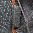 Rockland Melbourne Hardside Expandable Spinner Wheel Luggage, Charcoal, Checked-Large 28-Inch