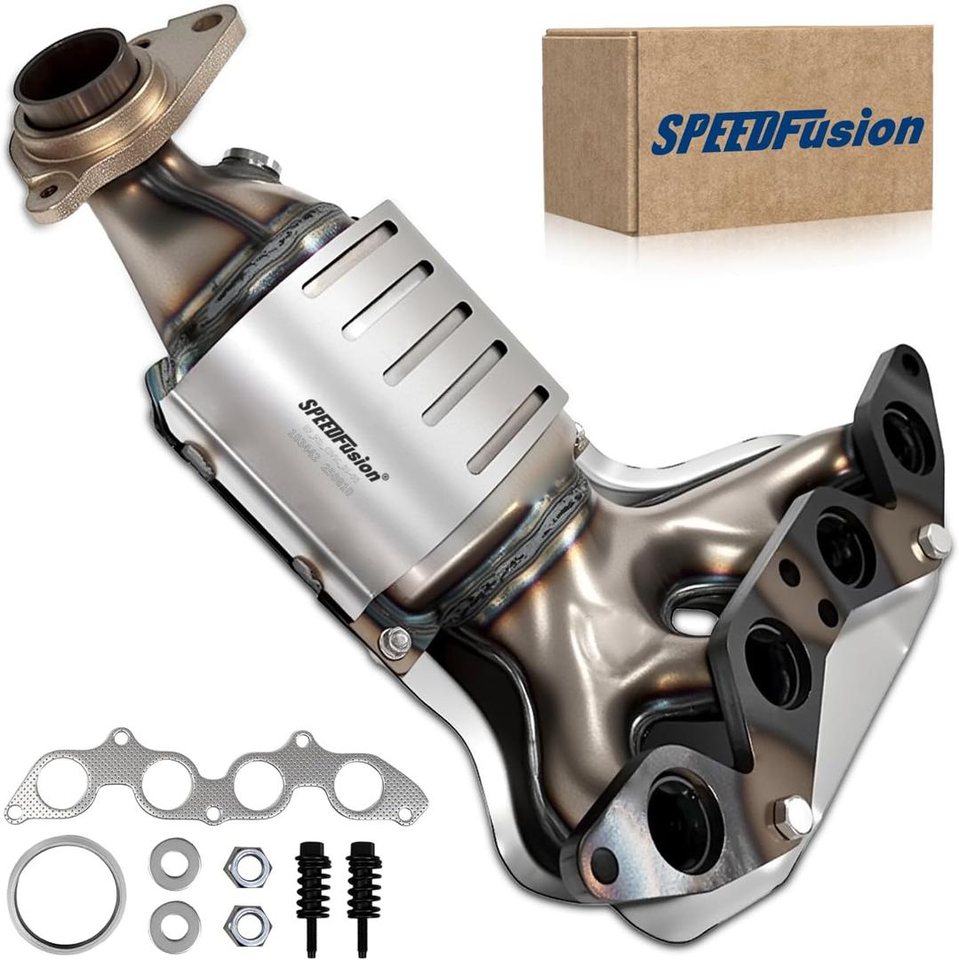 Front Catalytic Converter Compatible with 2001 2002 2003 2004 2005 Honda Civic, 2001-2005 EL 1.7L L4 Catalytic Convertor Replacement 674-608 (EPA Compliant)