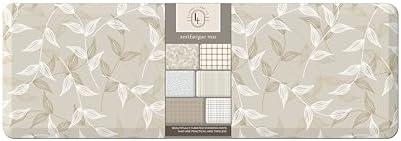Anti Fatigue Mat by Laurel Lane Co. – Designer Anti Fatigue Mats for Kitchen Floor, Kitchen Mats for Floor, Desk Mat – Cushioned 0.75" Thick – Stain Resistant – Non-Skid Bottom – 20" x 60", Pattern Villa Vines