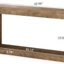 LITTLE TREE 63" Console Tables, Long Entryway Table, Modern Sofa Tables, 62.99" x 11.81" x 31.5" Long Couch Table Behind Sofa, Narrow Console Tables for Hallway, Living Room, Entrance, Foyer, Light Oak Brown