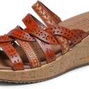 Skechers women's Beverlee - Tiger PosseWedge Sandal size 7.5