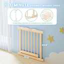 BlueWood Wooden Baby Playpen Accessories – Wooden Playpen Door, Fits 55 x 55 x 24 inches (1 Panel)