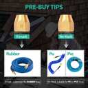 4 x 2pcs Premium Solid Brass Pneumatics Reusable PU Hose-End Repair Fitting, 3/8" Barb For 3/8-Inch ID Polyurethane Air Hose With 1/4" NPT