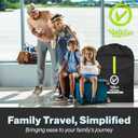 V VOLKGO Large Stroller Bag for Airplane, Large Cover for Airtravel, Jogger & Umbrella Stroller Cover for Travel - Fits Wide, Gate Check Bag, Heavy Duty Durable Infant carrier covers for Air Travel