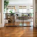 Ingenuity Decorative Extra Wide Baby Gate & Dog Gate, 44"-72" Wide, 36" Tall, Hardware Mounted, Install in Hallways, Bottom of Stairs, or Large Openings - Bronze