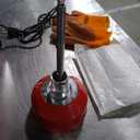 Electric Drain Auger Sewer Snake, 66'x5/8" & 16'x3/8", 500 w, 400 RPM, Auto Feed Drain Cleaning Machine with 7 Cutter & 2 Steel Cables, Portable Pipe Cleaner for Household and Professional Use (Red)