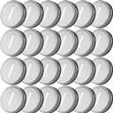 JMIATRY 50Pcs Coin Slot Lids for Regular Mouth Mason Jar, Polished Rust Resistant Canning Lids, Money Saving Jars Silver Slotted Lid, Metal Coin Slot Lid for Regular Mouth Ball, Use for 2.75 Inch