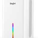 Dehumidifiers, Dehumidifier for Home (85 OZ, 800 sq.ft) Quiet Small Dehumidifier for Bedroom Bathroom Basement with Drain Hose, 3 Gear Timer, Sleep Mode, Auto Shut Off, 7 Color Ambient Light (Black White)