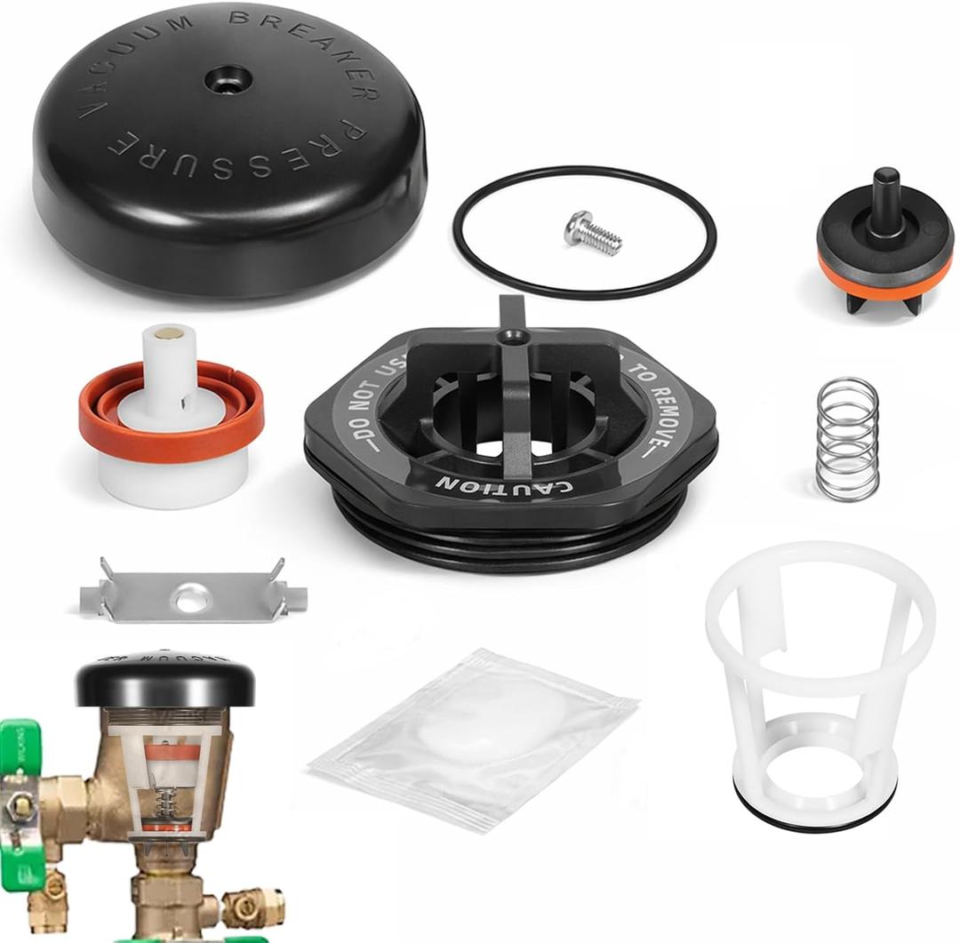 RK12-420 Repair Kit for Zurn Wilkins 420XL/420 Model 1/2"3/4" Pressure Vacuum Breaker (PVB) Freeze Repair Kit, Includes Seat, Float, Bonnet, Poppet, Relief Valve, O-Rings & Canopy