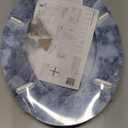 Angol Shiold Elongated Toilet Seat Molded Wood Toilet Seat with Quietly Close and Quick Release Hinges, Easy to Install also Easy to Clean (Elongated, Blue Marble) (Elongated-18.5)