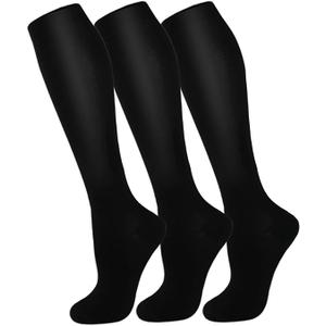 FuelMeFoot 2 Pack Copper Compression Socks - Compression Socks Women & Men Circulation - Best for Medical,Running,Athletic S,M