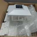 EXCMARK 4x4 Solar Post Cap Lights, 8 Pack Fence Deck Post Lights Outdoor Solar Powered Waterproof with Two Light Modes Warm&Cool White for Garden Patio Decor. (Classic White, 8)