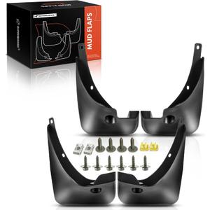 A-Premium Mud Flaps Compatible with Toyota RAV4 2006-2012 Sport Utility, No Drilling Required Mud Guards with Hardware Accessories, Set of 4 Front and Rear
