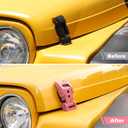 RT-TCZ for Wrangler TJ Hood Latches Catch Kit Compatible with Jeep Wrangler TJ 1997-2006 Pink Exterior Accessories 2pcs (3-Holes)