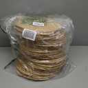 40 Pcs Round Woven Rattan Placemats, 13 Inch Rattan Placemats Natural Straw Hand Woven Farmhouse Round Place Mats for Dining Table Home Wedding Baby Shower Dinner