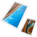 2Pcs Extra Large Reusable Epoxy Resin Table Mold15.7x9.8x3 inch 11.4x7.5x2 inch Rectangles Epoxy Resin Molds for River Table, Coffee Side Table, Cutting Board, Charcuterie Board, Art Panel