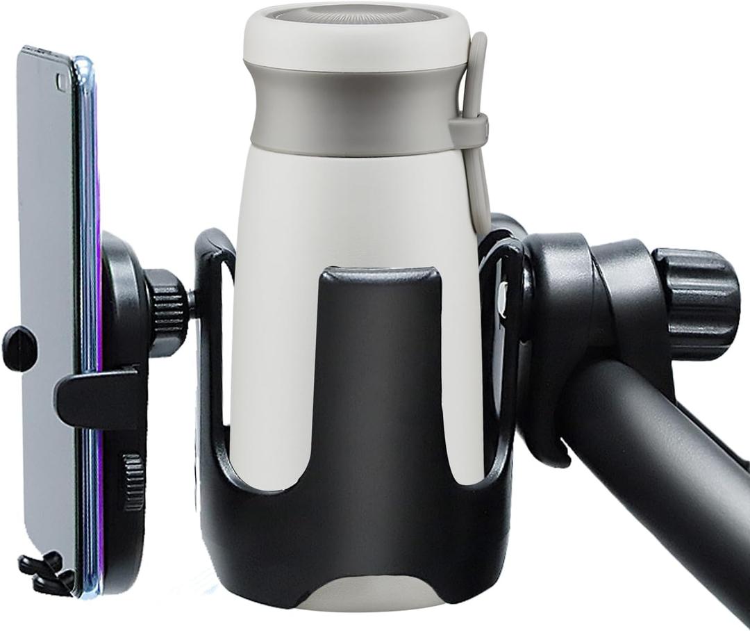 Mic Stand Cup Phone Holder 2-in-1 Beverage Device Accessory for Dance Studios Bands Symphonies Opera Rehearsals Stage Performances Music Stands Drum Racks All Stand Types
