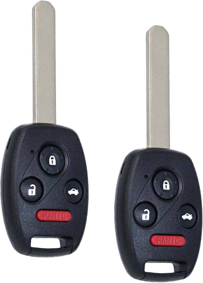 Key Fob Keyless Entry Fits for Honda 2008-2012 Accord (Sedan Only) / 2009-2015 Pilot (Not Touring) Remote Control Head Key Replacement KR55WK49308 35118-TA0-A00