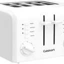 Cuisinart 4-Slice Compact Plastic Toaster, White, CPT-142P1