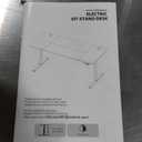 Shintenchi Standing Desk, Height Adjustable Electric Sit Stand up Desk, Ergonomic Rising Computer Table, 40x24 Inch Modern Lift Gaming Desk Workstation for Home Office, White