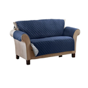 Quilted Furniture Protector Cover, Navy/White,  Loveseat