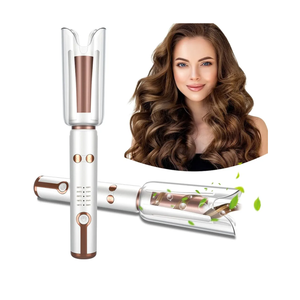 Automatic Curling Iron, Auto Hair Curler with Large Rotating Barrel & 5 Temps & Timer, Anti-Scald & Anti-Tangle with Auto Shut-Off, Automatic Hair Curlers for Hair Styling