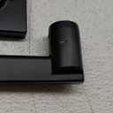 Kwikset Casey Dummy Door Handle, Single Sided Lever for Closets, French Double Doors, and Pantry, Matte Black Non-Turning Reversible Interior Push/Pull Lever, with Microban Protection (1 count)