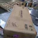 Crosley Furniture Full Size Stone Top Rolling Kitchen Island Storage Cart, Microwave Stand, Spice Rack, Mahogany