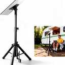 Adjustable Tripod Stand Compatible with Starlink Gen 3, Height Adjustable Antenna Tripod with Mount Adapter, 90 Tilt Angle Pipe Adapter, Stable Outdoor Use (Black)