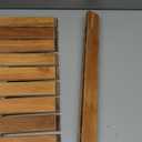 Perfnique Teak Shower Mat, 24''x18'' Wood Bath Mat, Non-Slip Shower Mats for Inside Shower & Bathtub, Waterproof Wooden Bath Mat for Spa Home or Outdoor